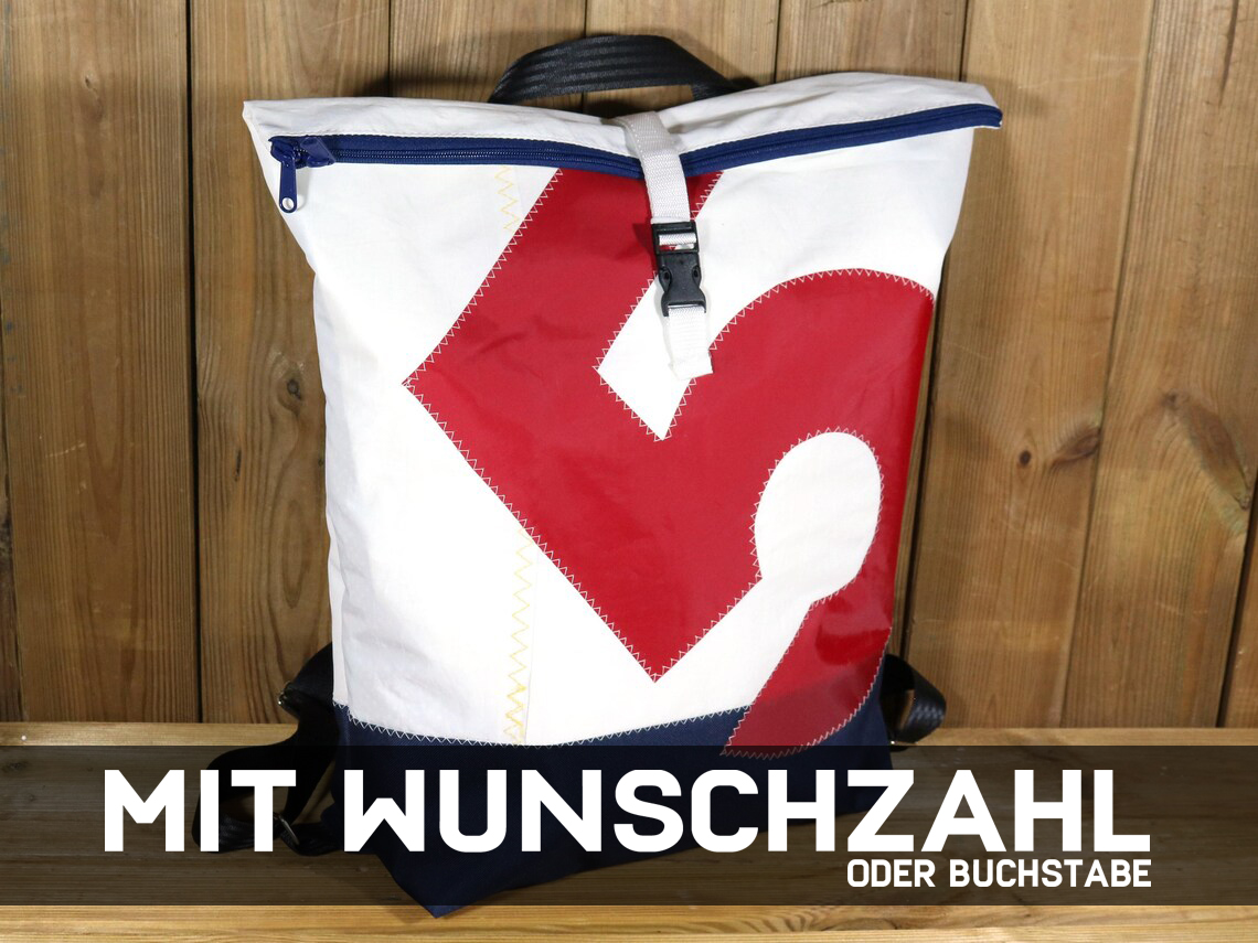 Personalisierter Rucksack aus Segel